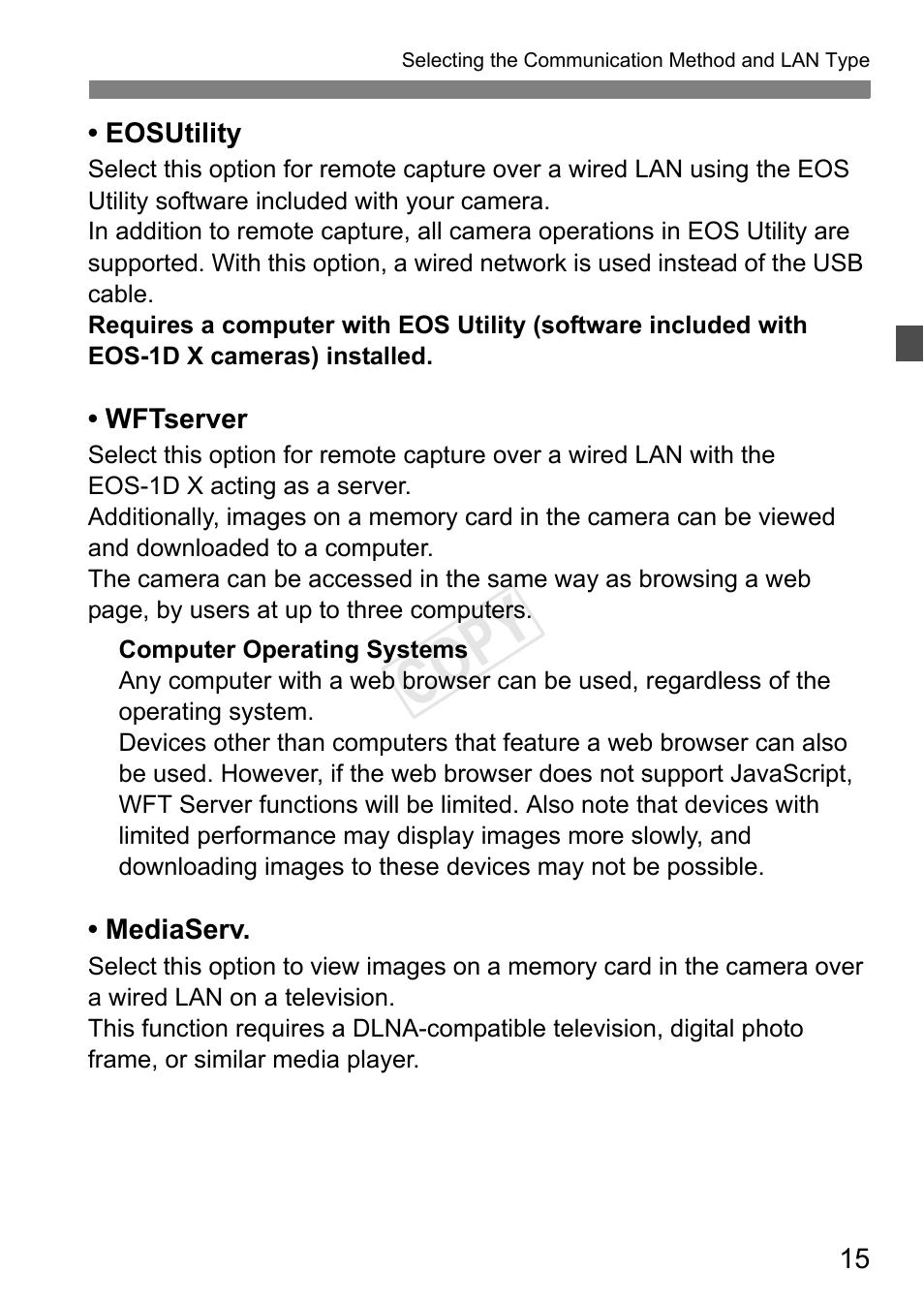 Cop y | Canon EOS-1D C User Manual | Page 15 / 116