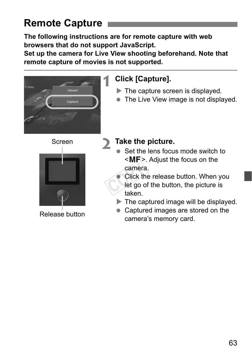 Remote capture, Cop y | Canon EOS-1D C User Manual | Page 63 / 116