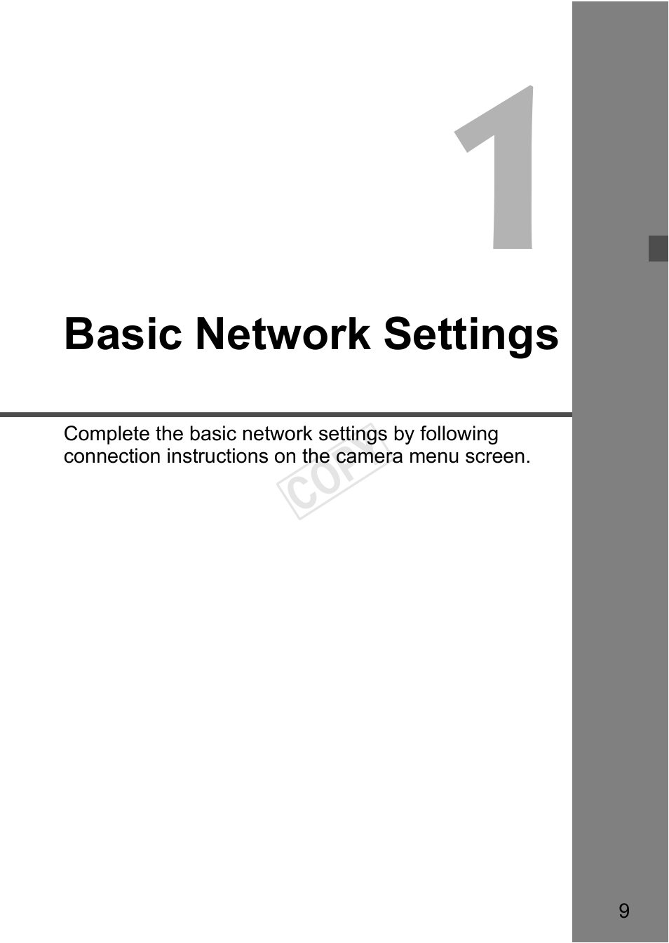 Basic network settings | Canon EOS-1D C User Manual | Page 9 / 116