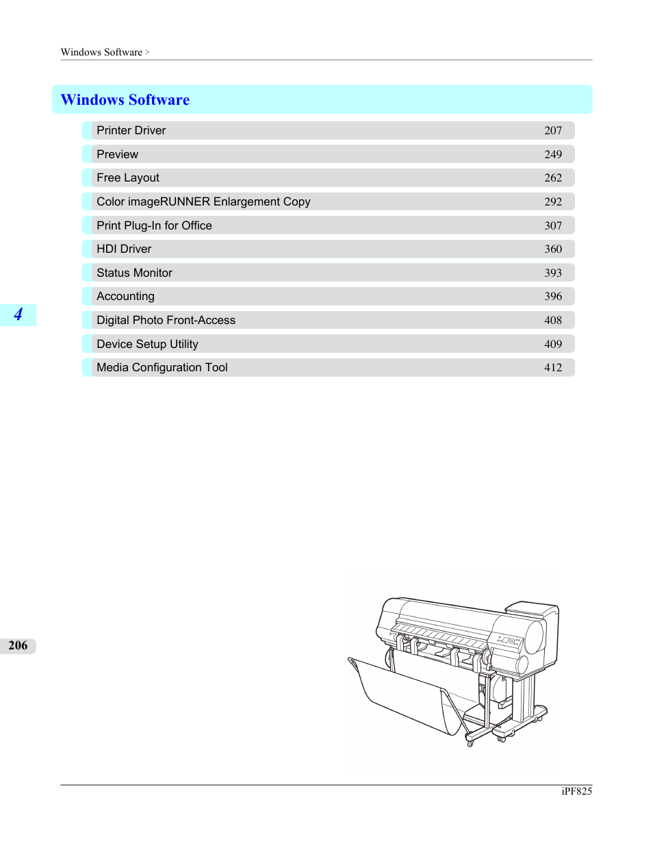 Windows software | Canon imagePROGRAF iPF825 User Manual | Page 222 / 956