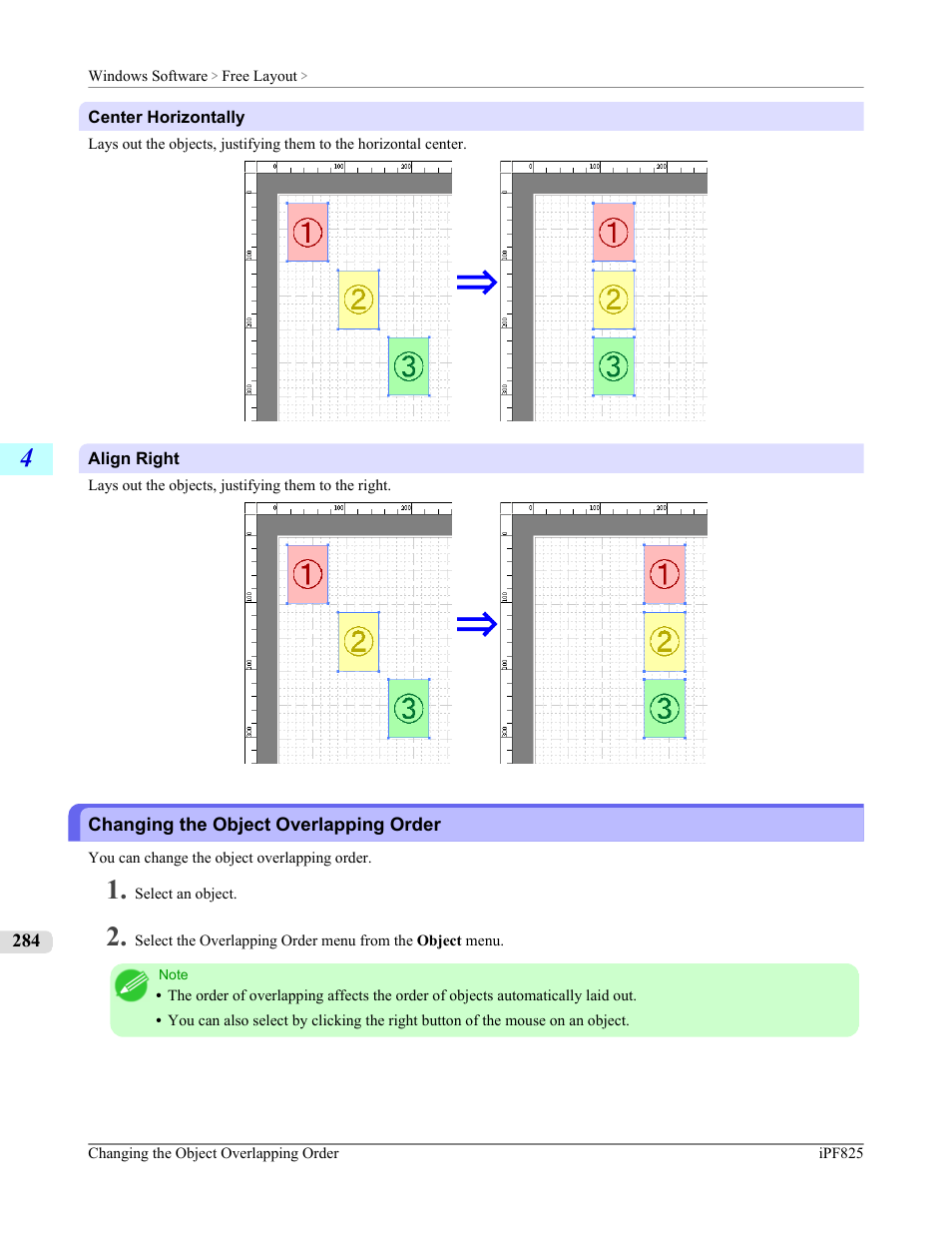 Changing the object overlapping order | Canon imagePROGRAF iPF825 User Manual | Page 300 / 956