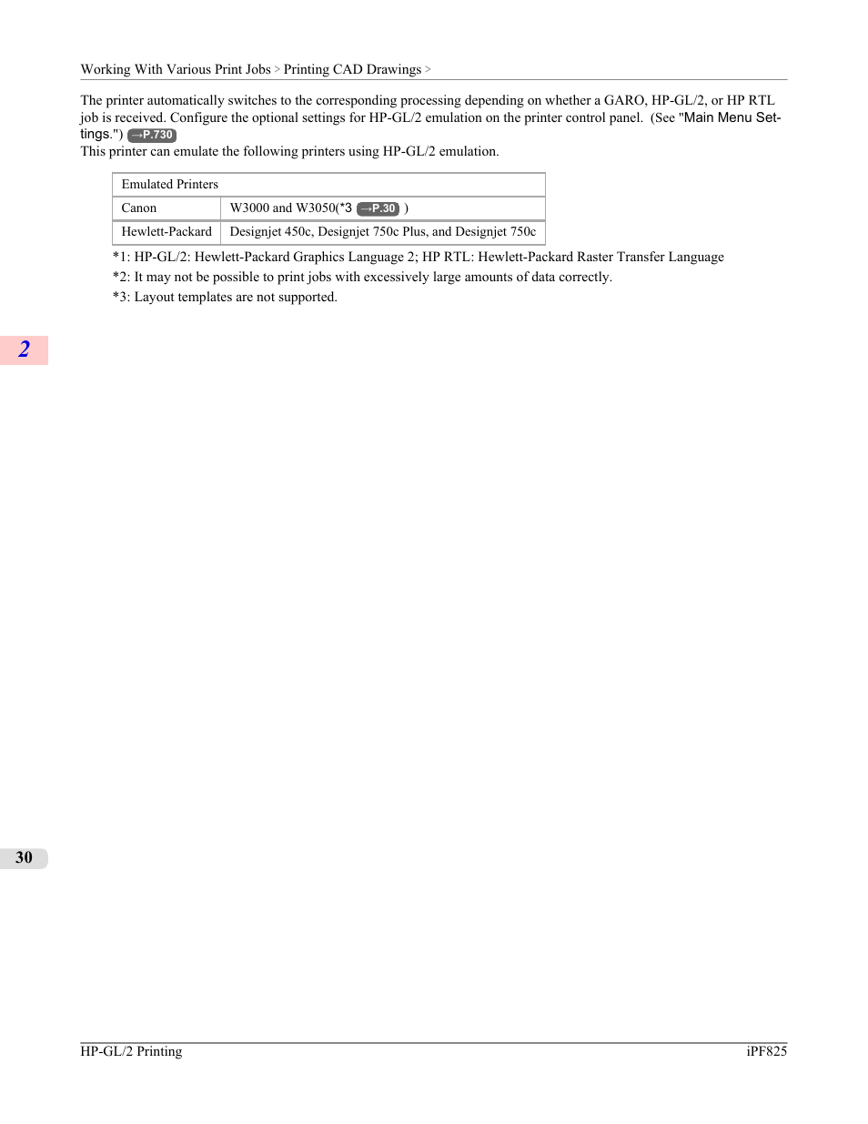 P.30 | Canon imagePROGRAF iPF825 User Manual | Page 46 / 956