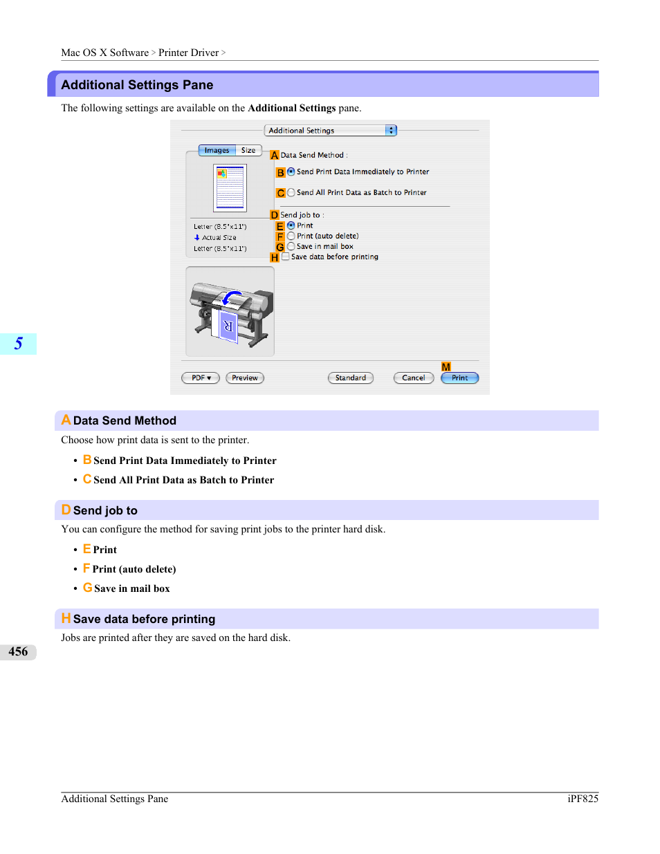 Additional settings pane, P.456 | Canon imagePROGRAF iPF825 User Manual | Page 472 / 956