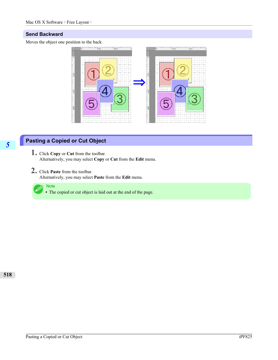 Pasting a copied or cut object | Canon imagePROGRAF iPF825 User Manual | Page 534 / 956