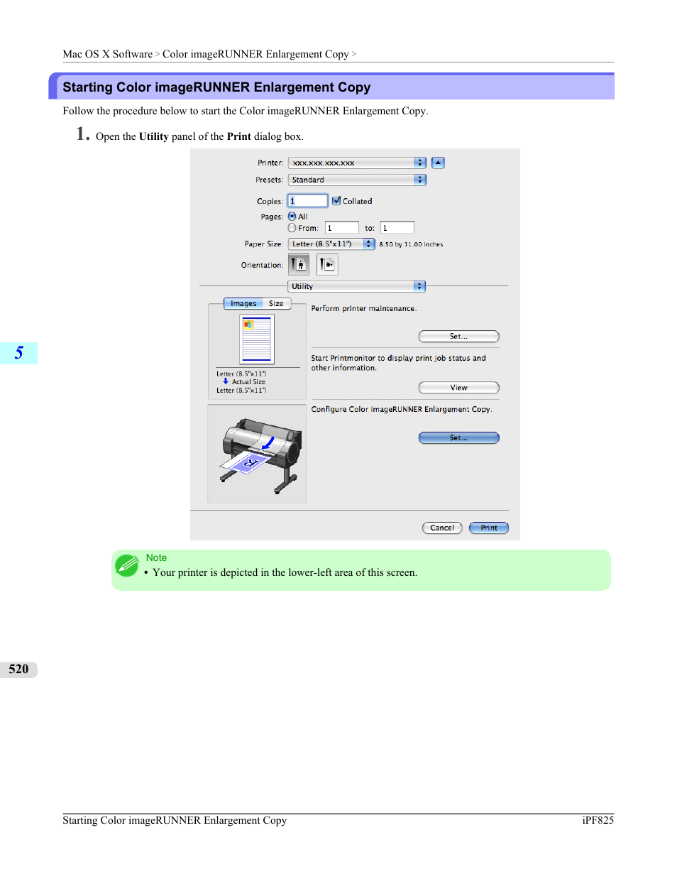 Starting color imagerunner enlargement copy | Canon imagePROGRAF iPF825 User Manual | Page 536 / 956
