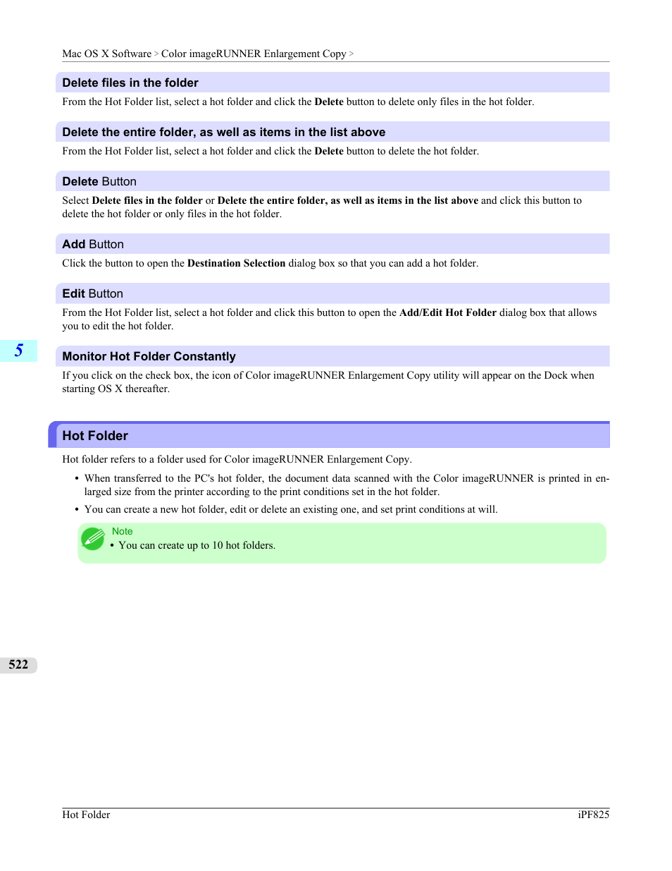 Hot folder | Canon imagePROGRAF iPF825 User Manual | Page 538 / 956