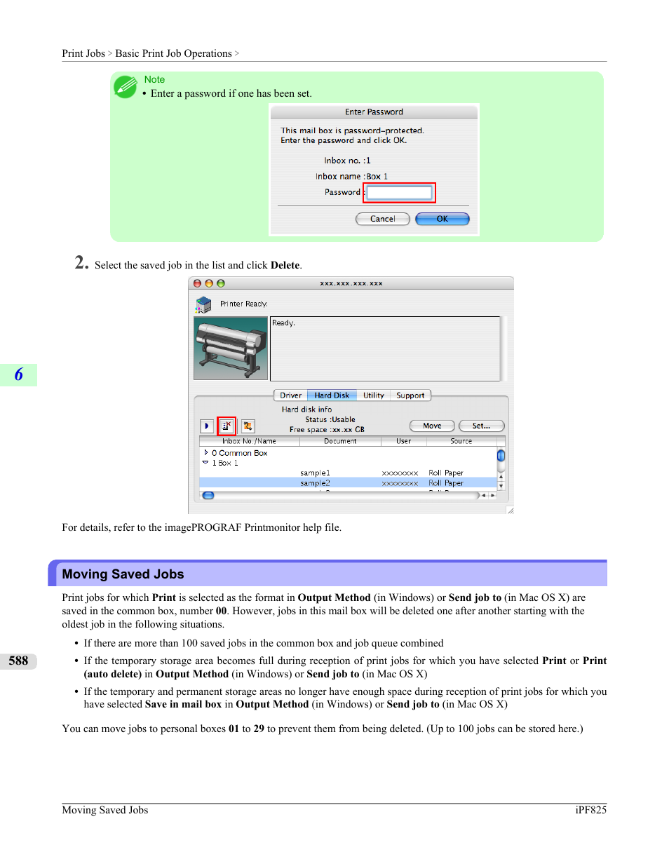 Moving saved jobs | Canon imagePROGRAF iPF825 User Manual | Page 604 / 956
