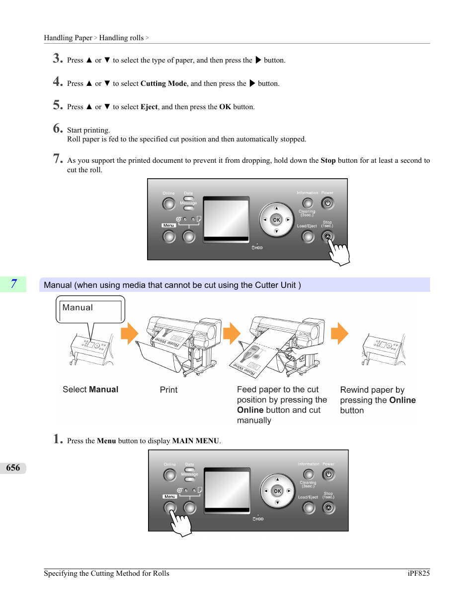Man- ual, P.656 | Canon imagePROGRAF iPF825 User Manual | Page 672 / 956