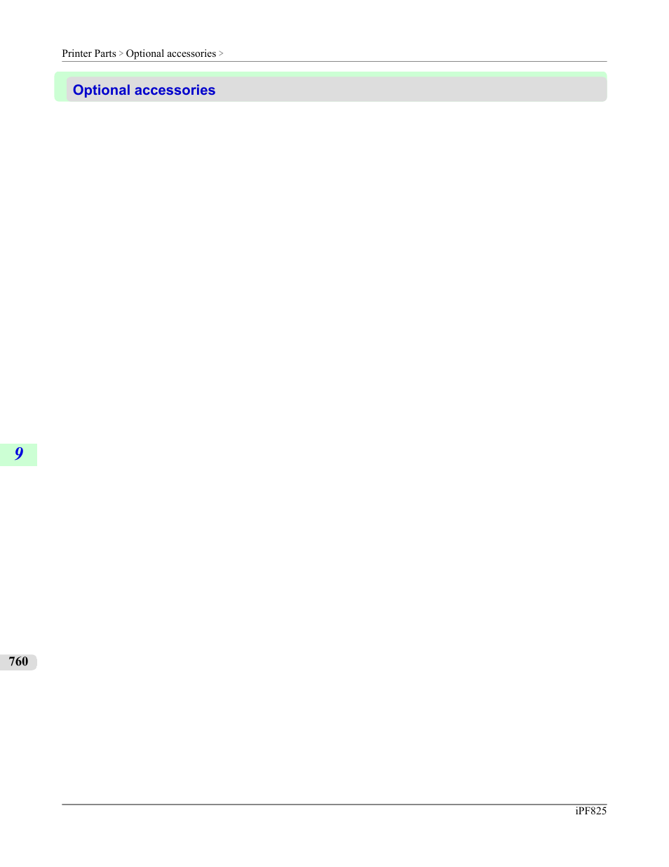Optional accessories | Canon imagePROGRAF iPF825 User Manual | Page 776 / 956