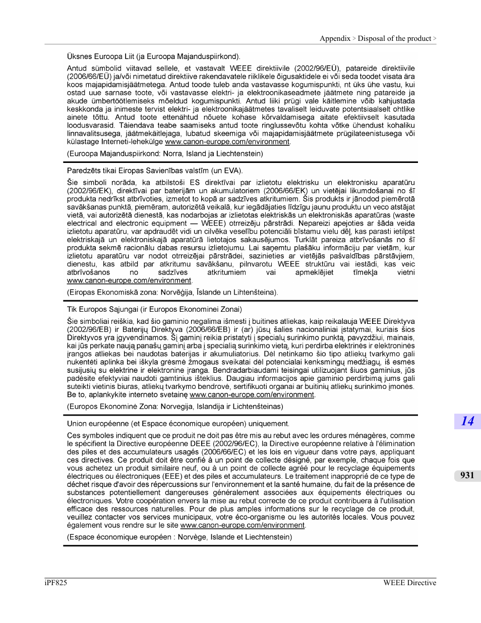 Canon imagePROGRAF iPF825 User Manual | Page 947 / 956