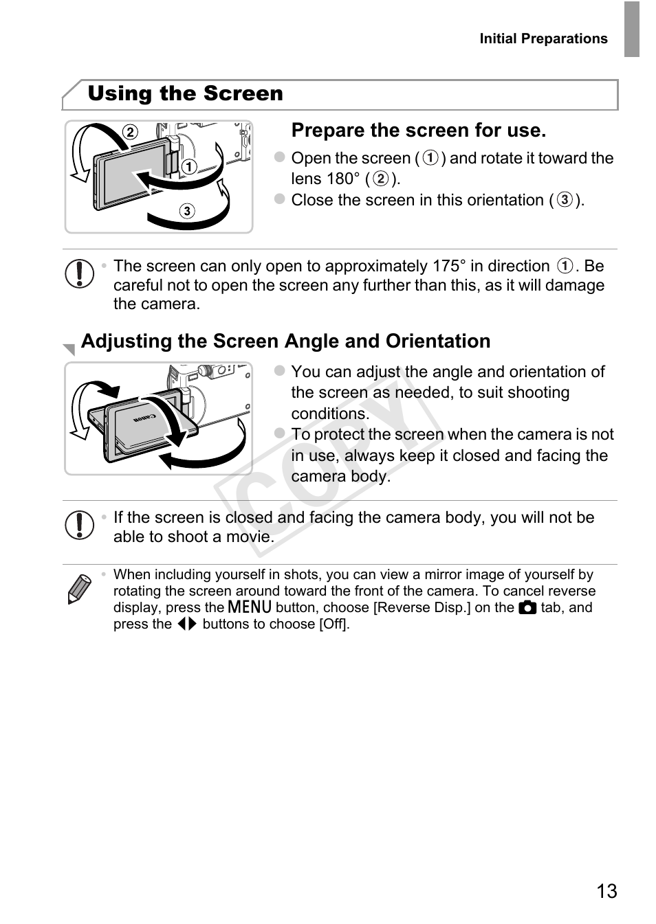 Cop y | Canon PowerShot G1 X User Manual | Page 13 / 36