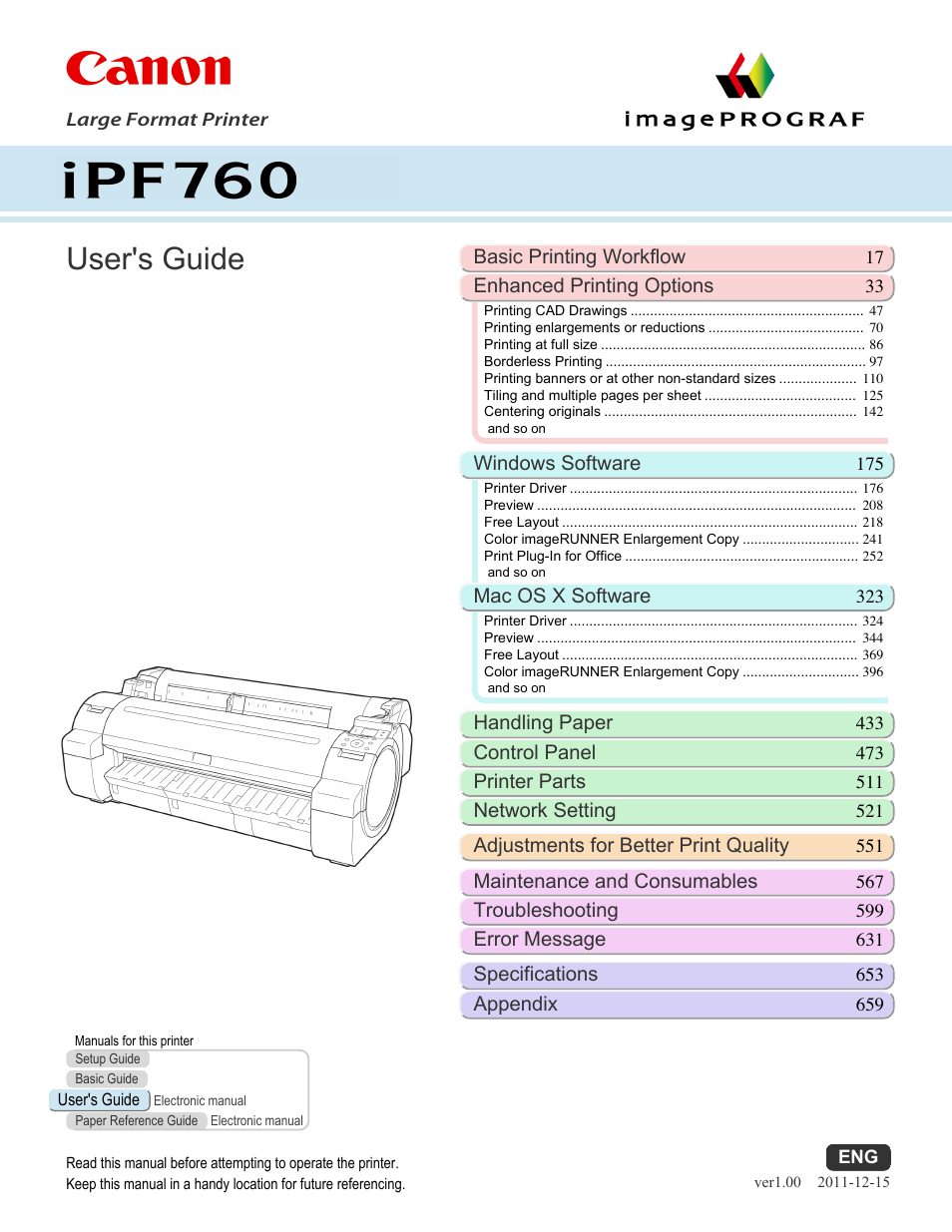 Canon imagePROGRAF iPF760 User Manual | 686 pages