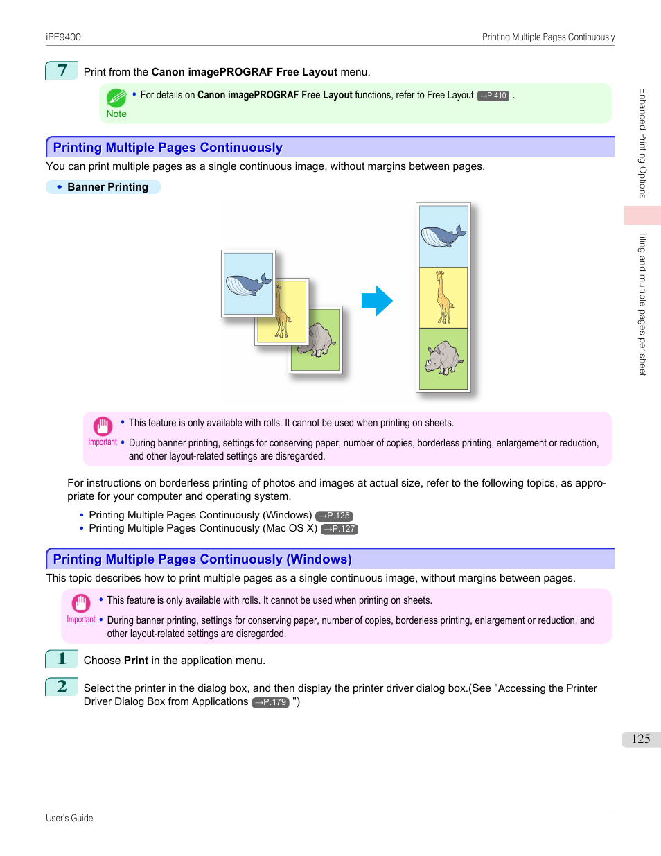 P.125 | Canon imagePROGRAF iPF9400 User Manual | Page 125 / 964