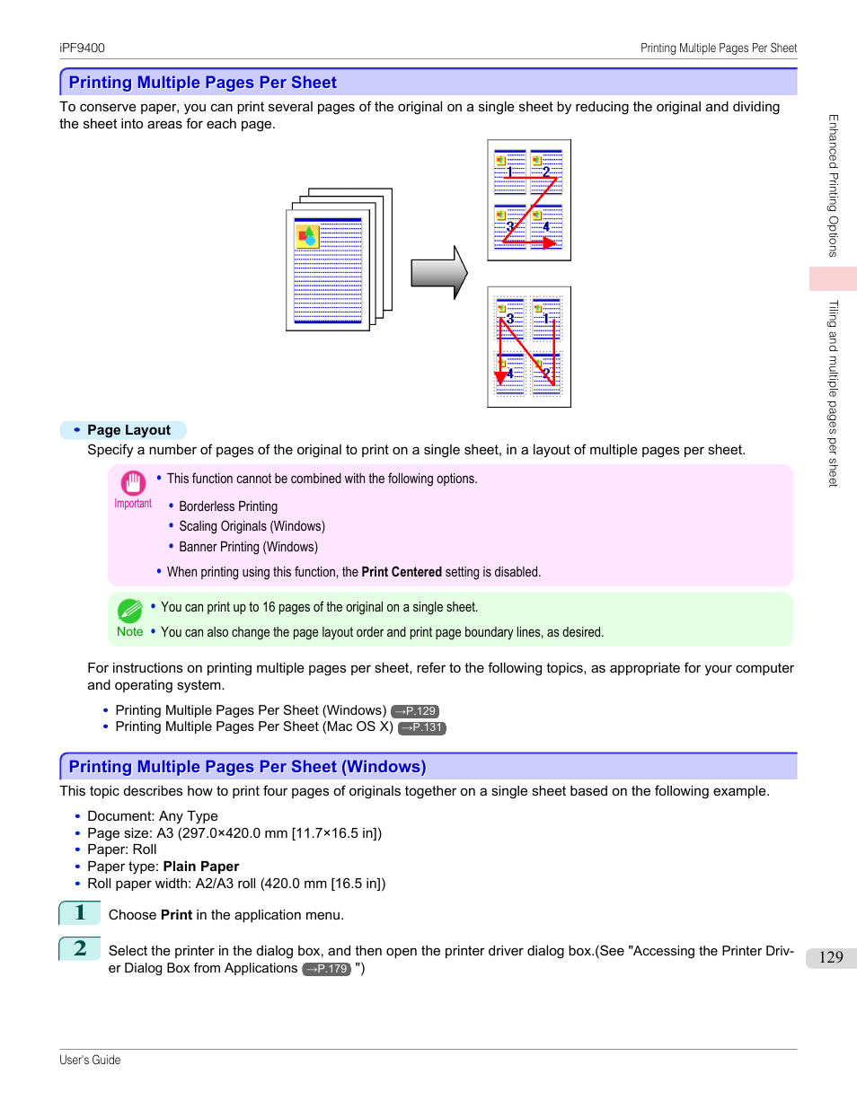 Canon imagePROGRAF iPF9400 User Manual | Page 129 / 964