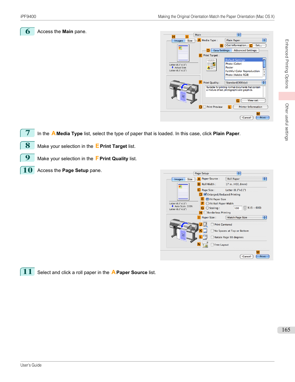 Canon imagePROGRAF iPF9400 User Manual | Page 165 / 964