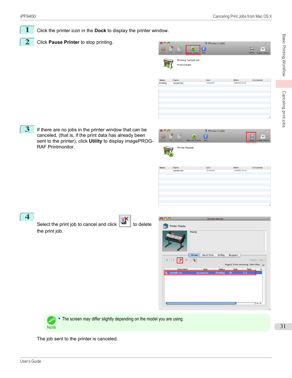 Canon imagePROGRAF iPF9400 User Manual | Page 31 / 964