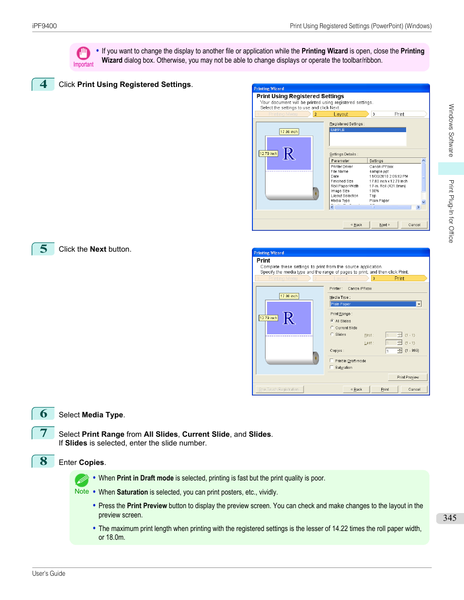 Canon imagePROGRAF iPF9400 User Manual | Page 345 / 964