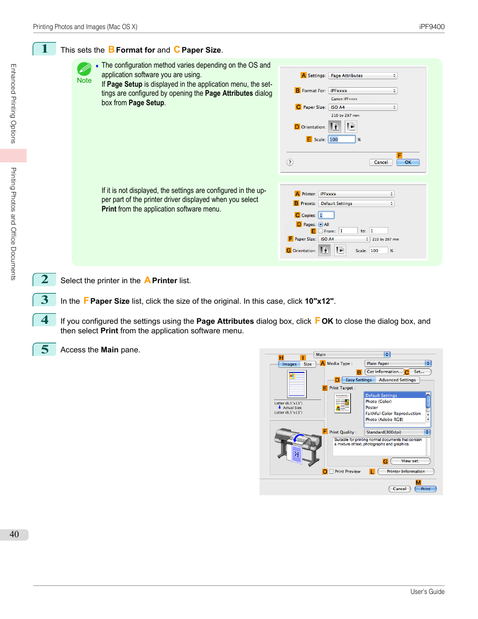 Canon imagePROGRAF iPF9400 User Manual | Page 40 / 964