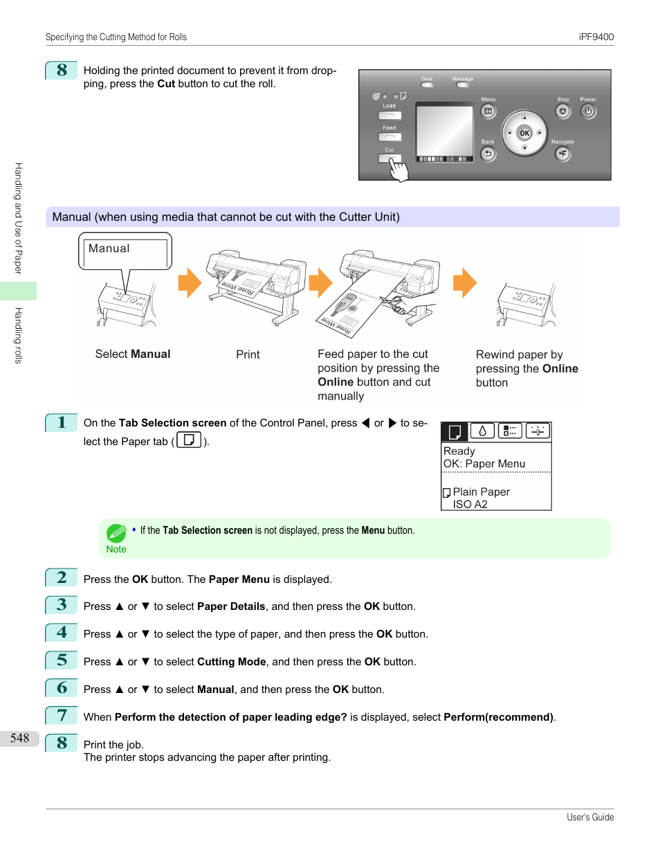 Manual | Canon imagePROGRAF iPF9400 User Manual | Page 548 / 964