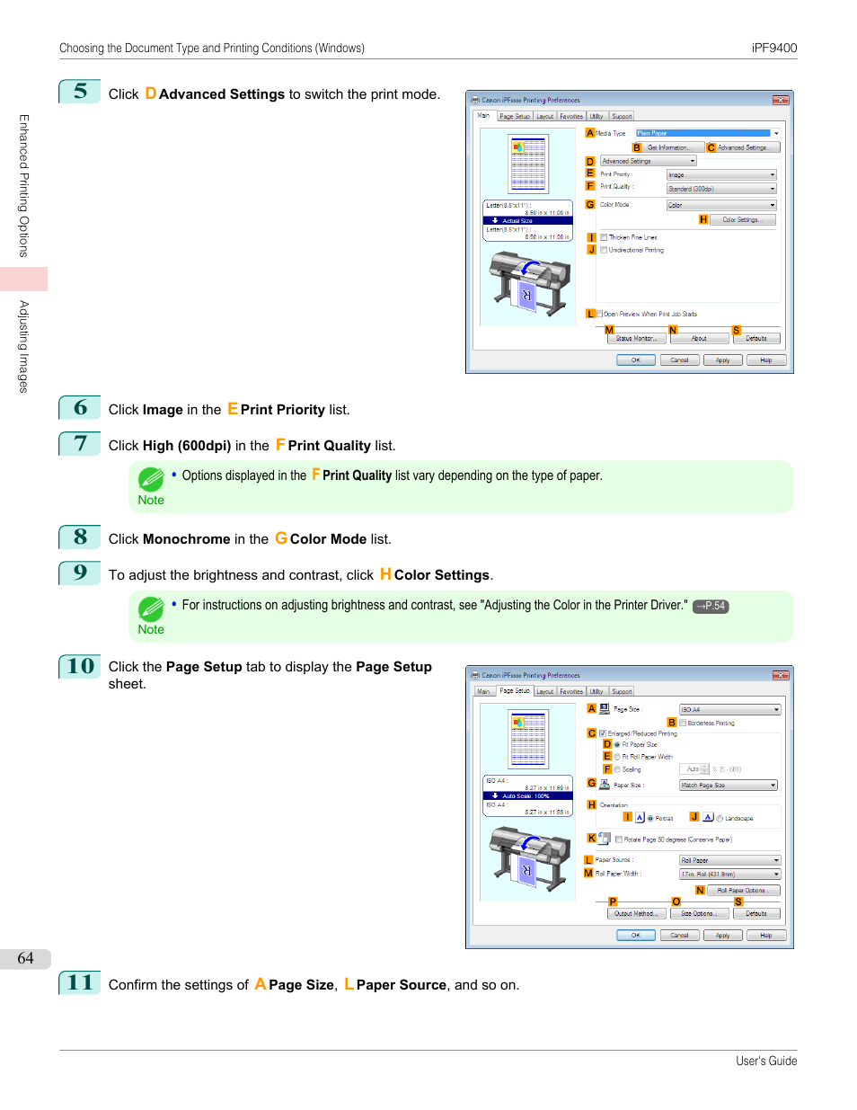 Canon imagePROGRAF iPF9400 User Manual | Page 64 / 964