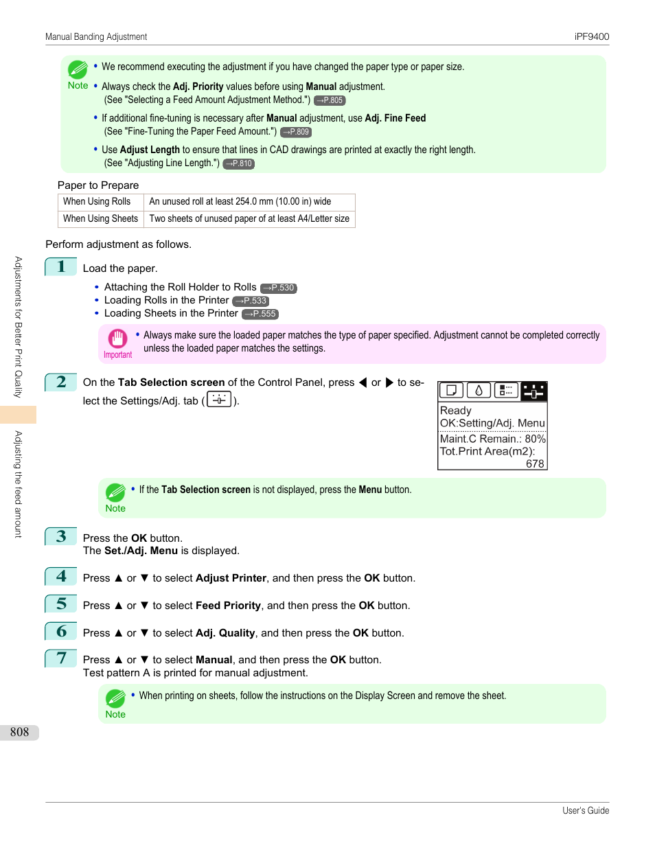 Canon imagePROGRAF iPF9400 User Manual | Page 808 / 964
