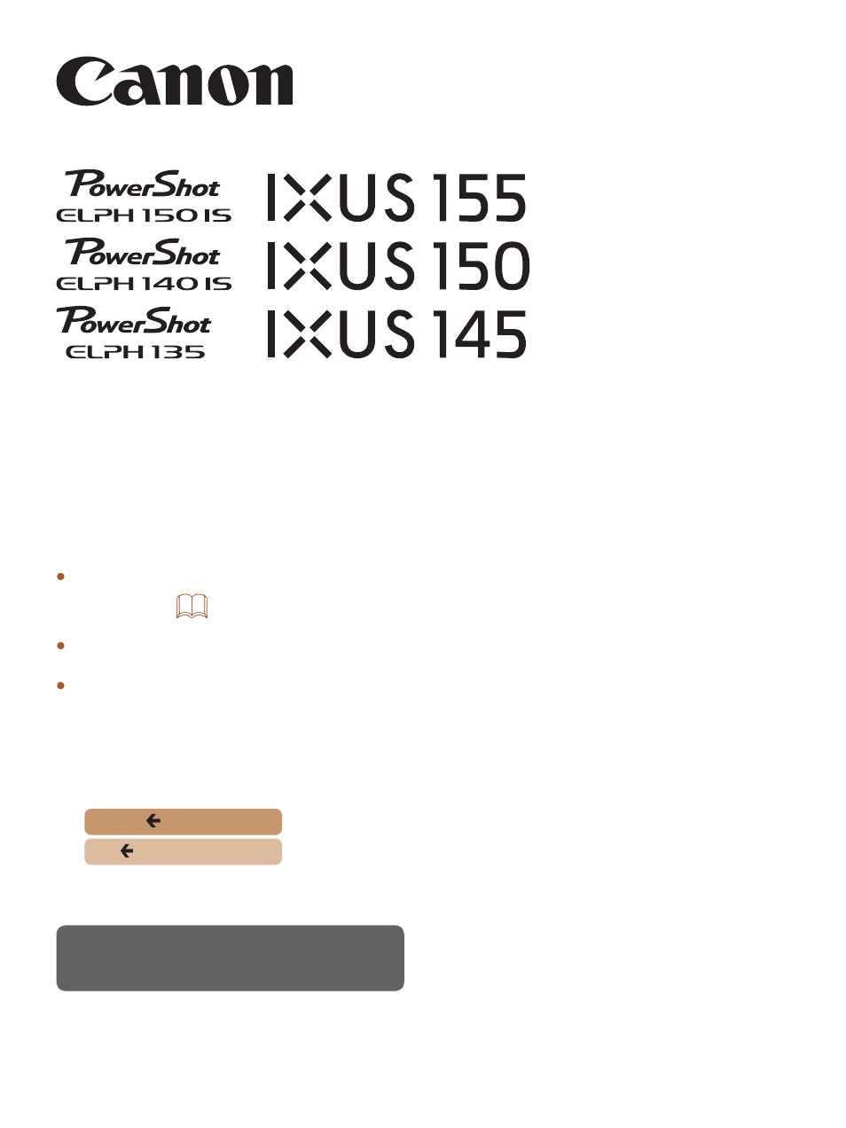 Canon PowerShot ELPH 135 User Manual | 222 pages