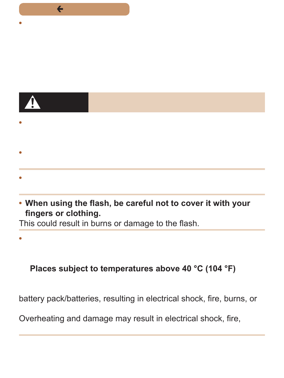 Caution | Canon PowerShot ELPH 135 User Manual | Page 15 / 222