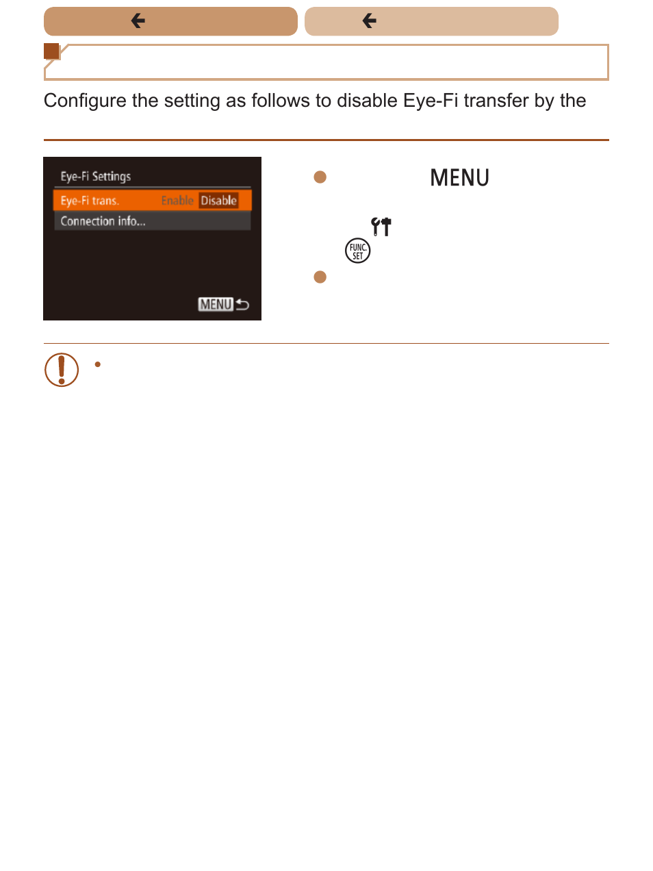 Disabling eye-fi transfer | Canon PowerShot ELPH 135 User Manual | Page 179 / 222