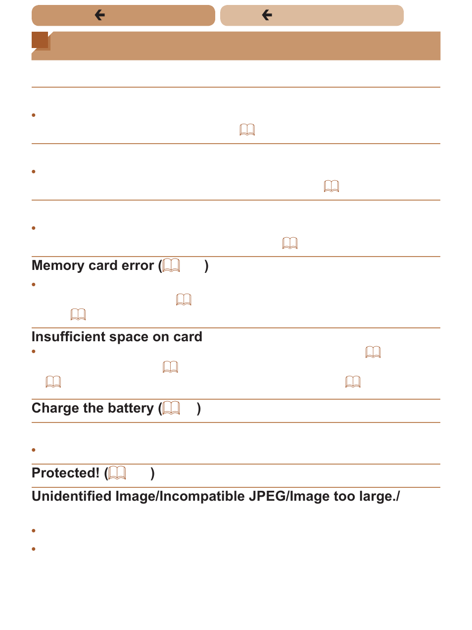 On-screen messages, Ç contents ç chapter contents | Canon PowerShot ELPH 135 User Manual | Page 187 / 222