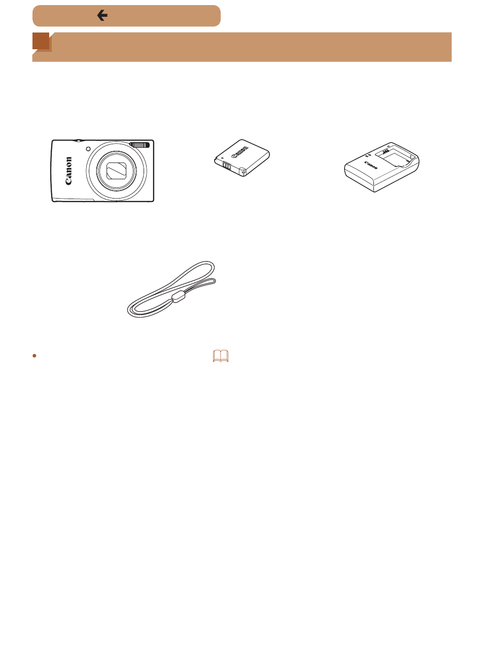 Package contents | Canon PowerShot ELPH 135 User Manual | Page 2 / 222