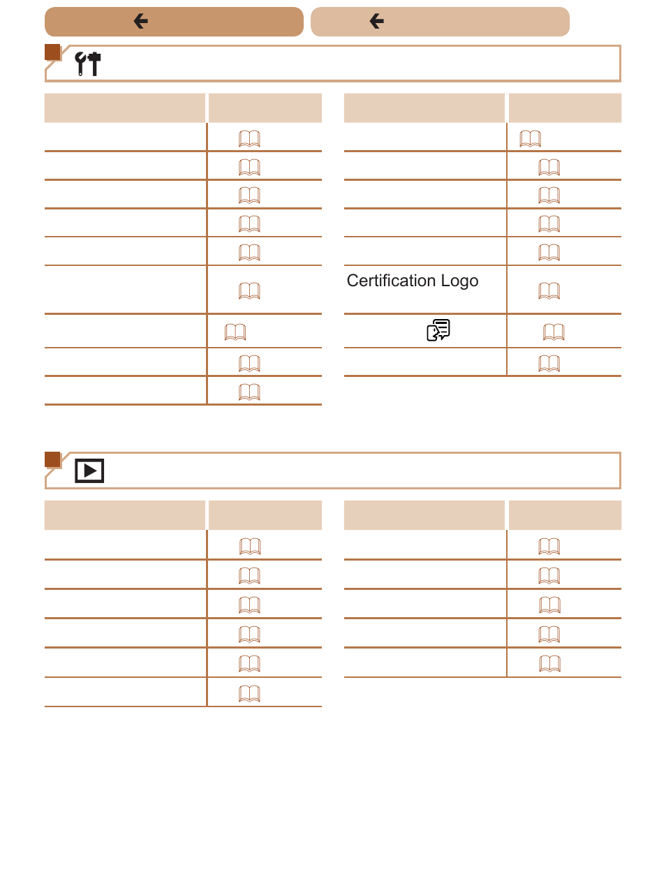 3 set up tab menu, 1 playback tab menu, Ç contents ç chapter contents | Canon PowerShot ELPH 135 User Manual | Page 204 / 222