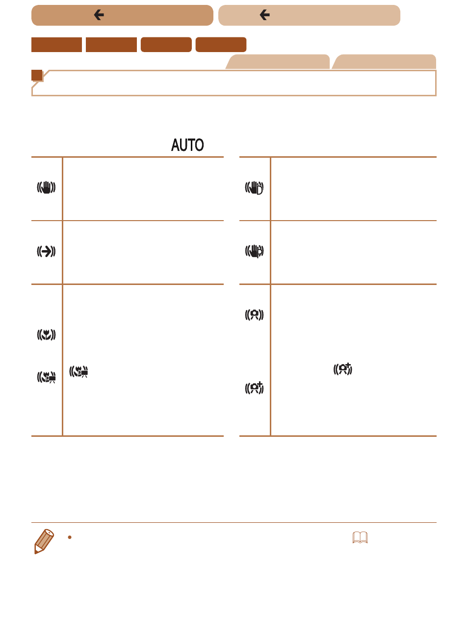 Image stabilization icons, Ç contents ç chapter contents | Canon PowerShot ELPH 135 User Manual | Page 53 / 222