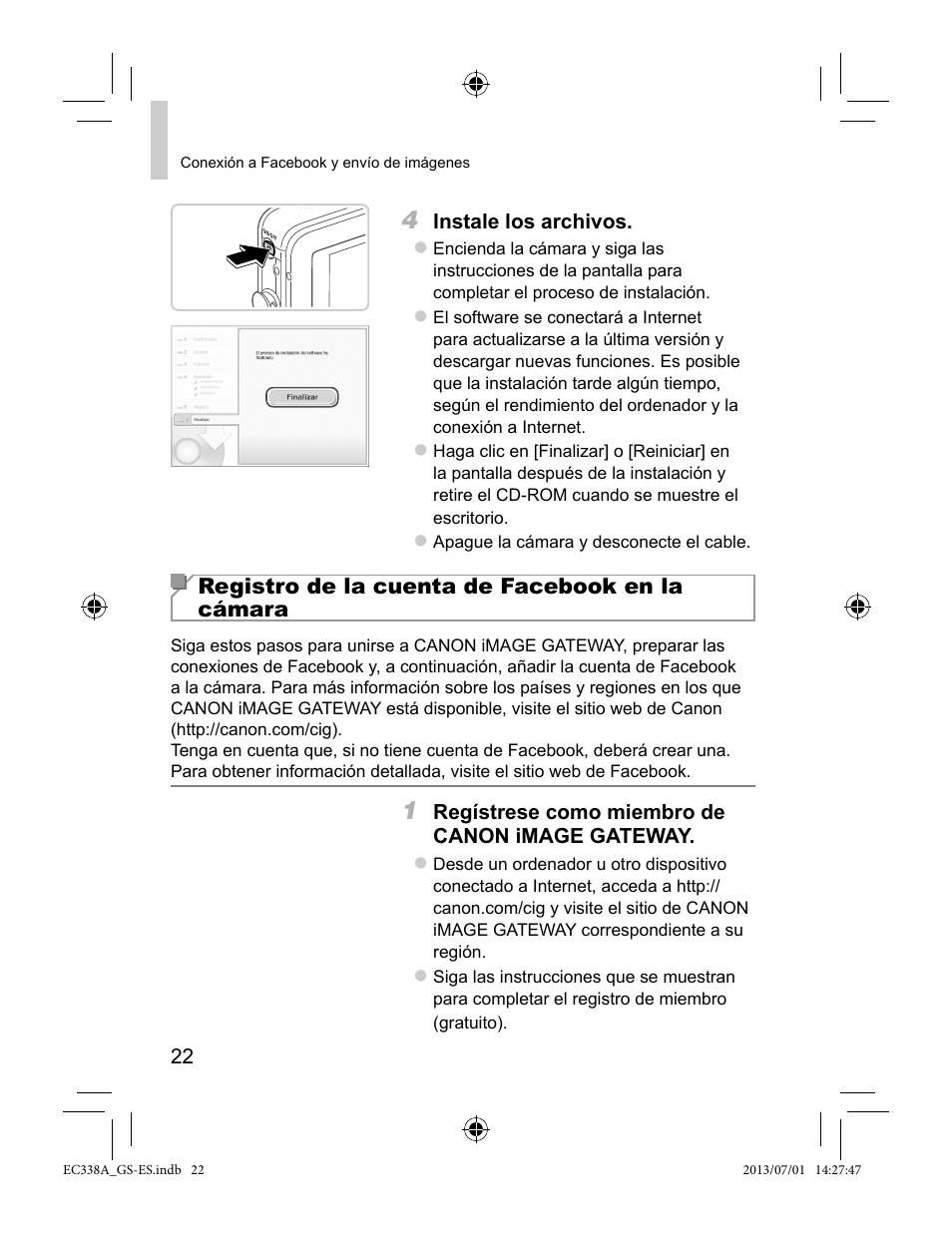 Canon PowerShot N Facebook ready Blue Jacket Bundle User Manual | Page 22 / 36