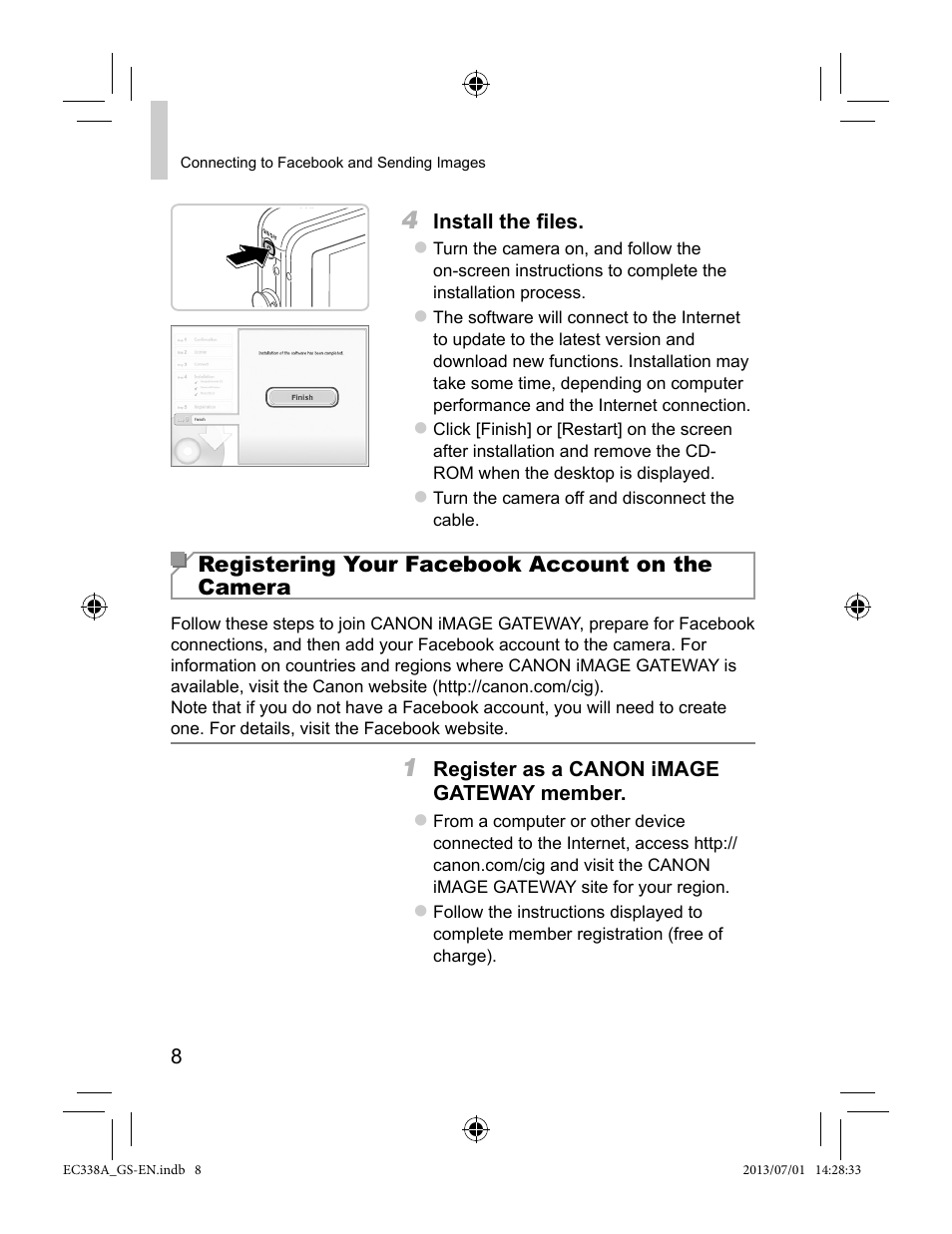 Canon PowerShot N Facebook ready Blue Jacket Bundle User Manual | Page 8 / 36