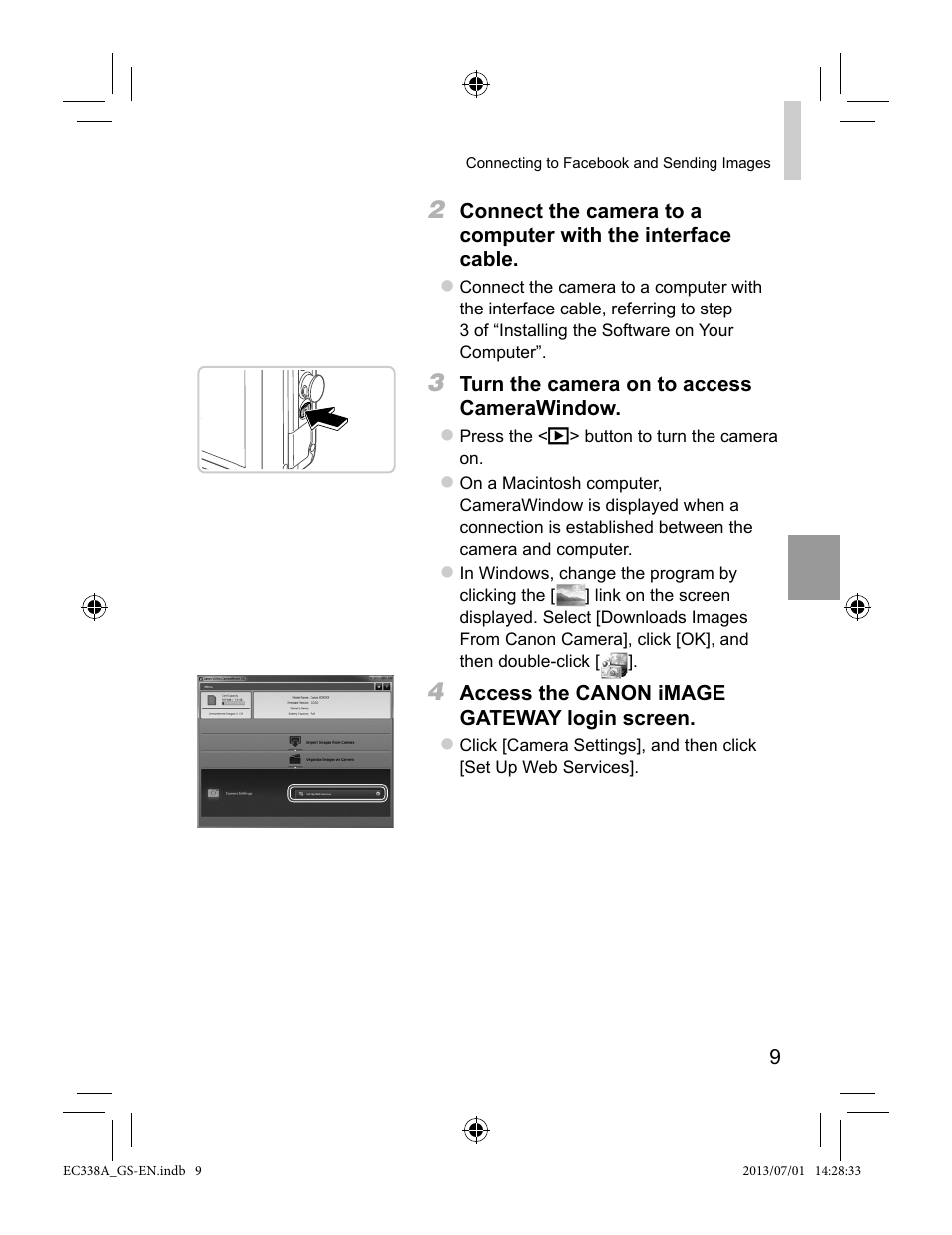 Canon PowerShot N Facebook ready Blue Jacket Bundle User Manual | Page 9 / 36