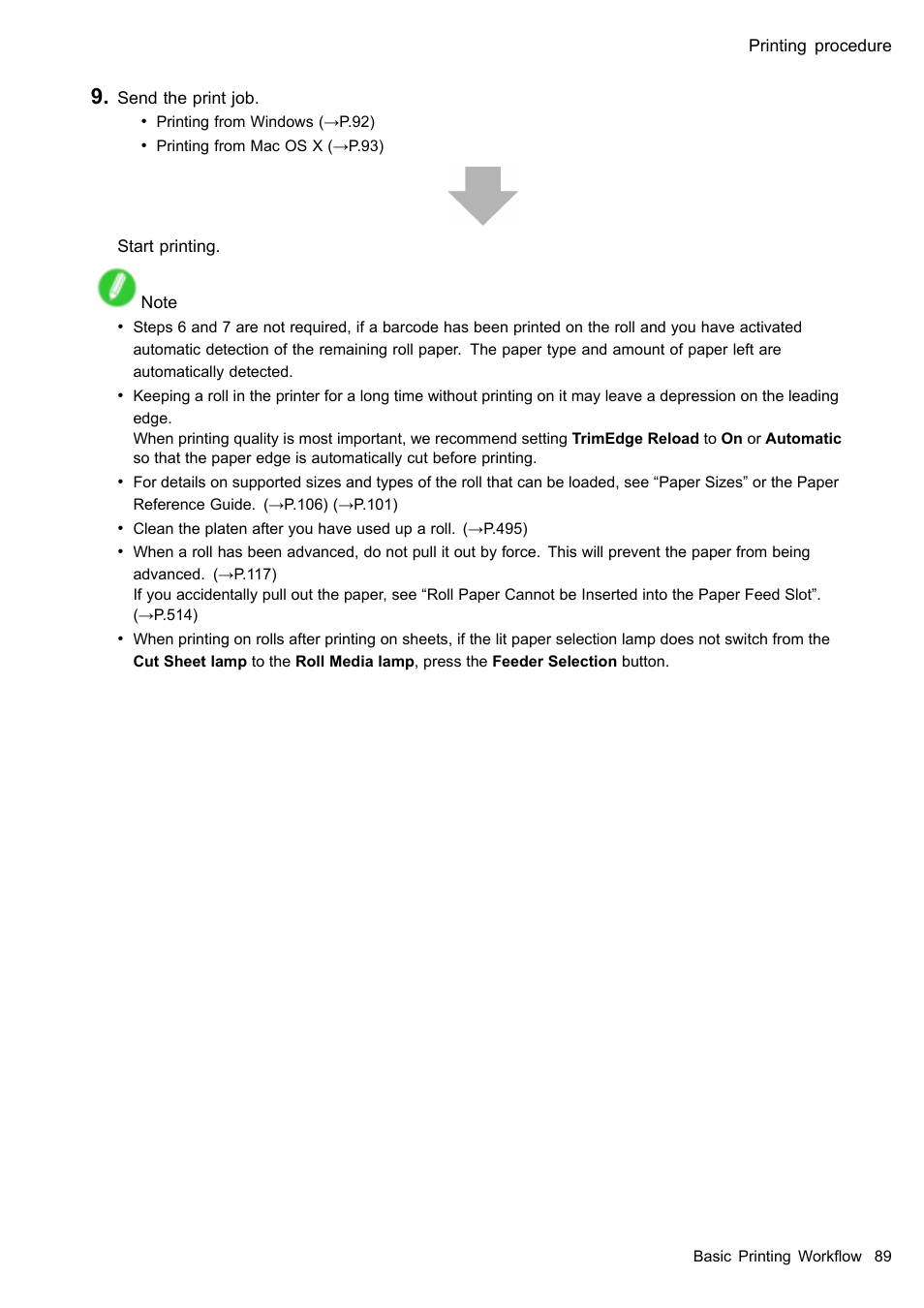 Canon imagePROGRAF iPF605 User Manual | Page 103 / 578