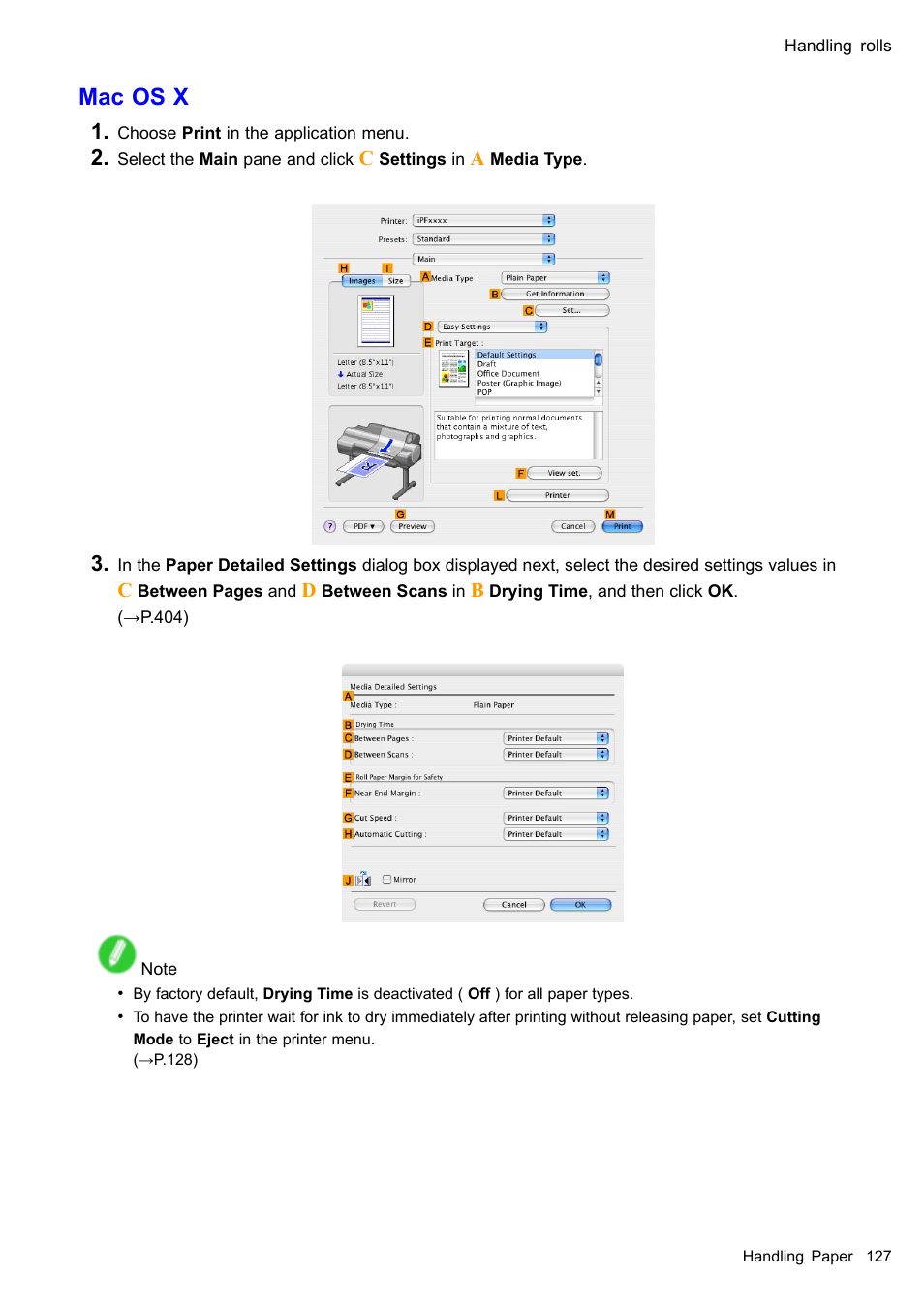 Mac os x | Canon imagePROGRAF iPF605 User Manual | Page 141 / 578