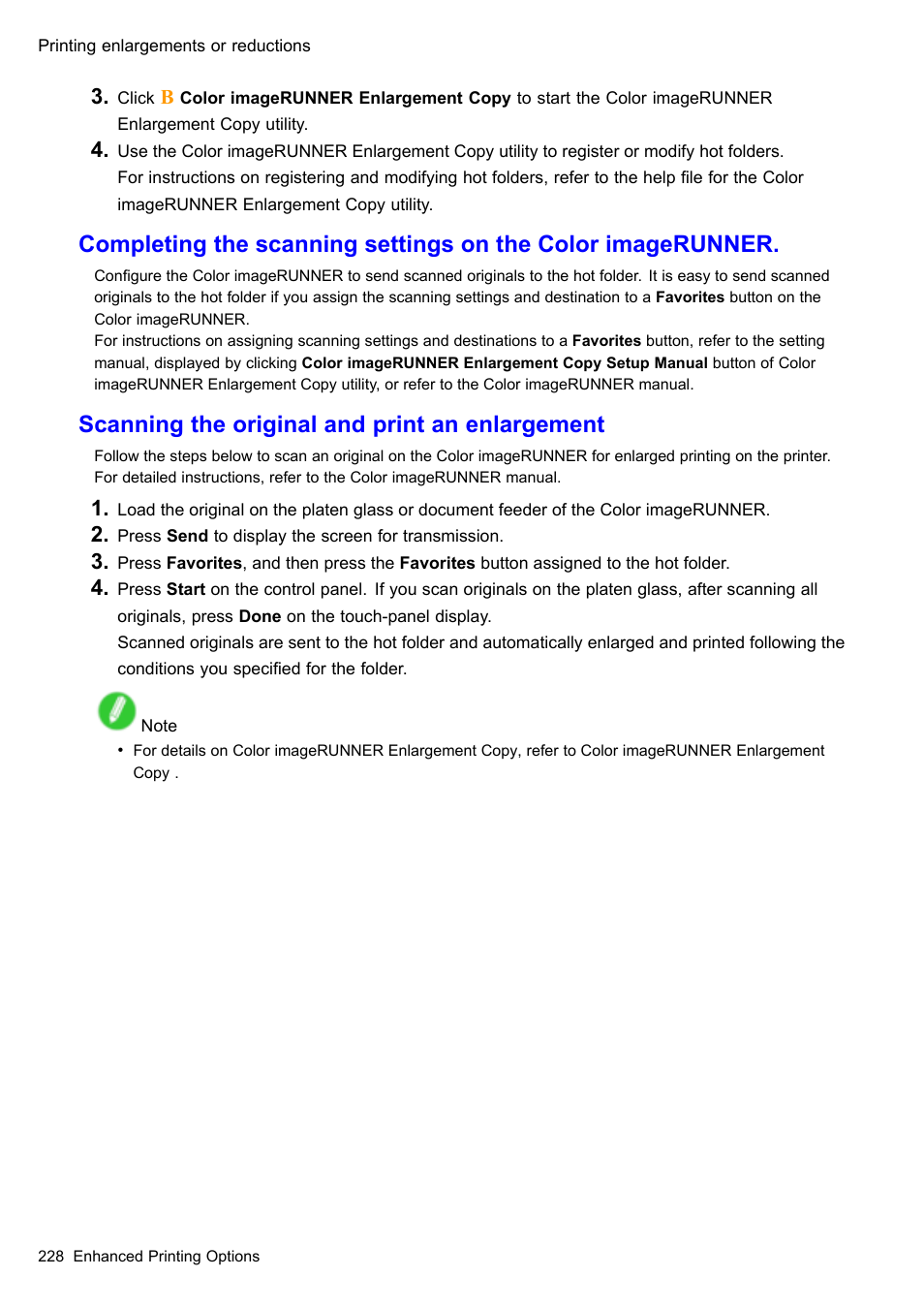 Scanning the original and print an enlargement | Canon imagePROGRAF iPF605 User Manual | Page 242 / 578