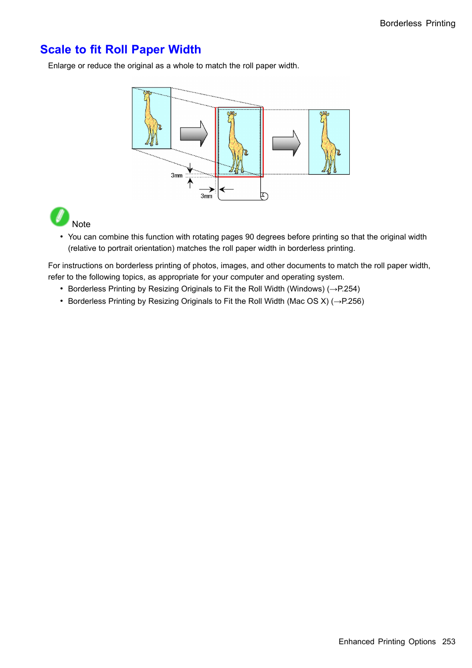 Scale to t roll paper width | Canon imagePROGRAF iPF605 User Manual | Page 267 / 578