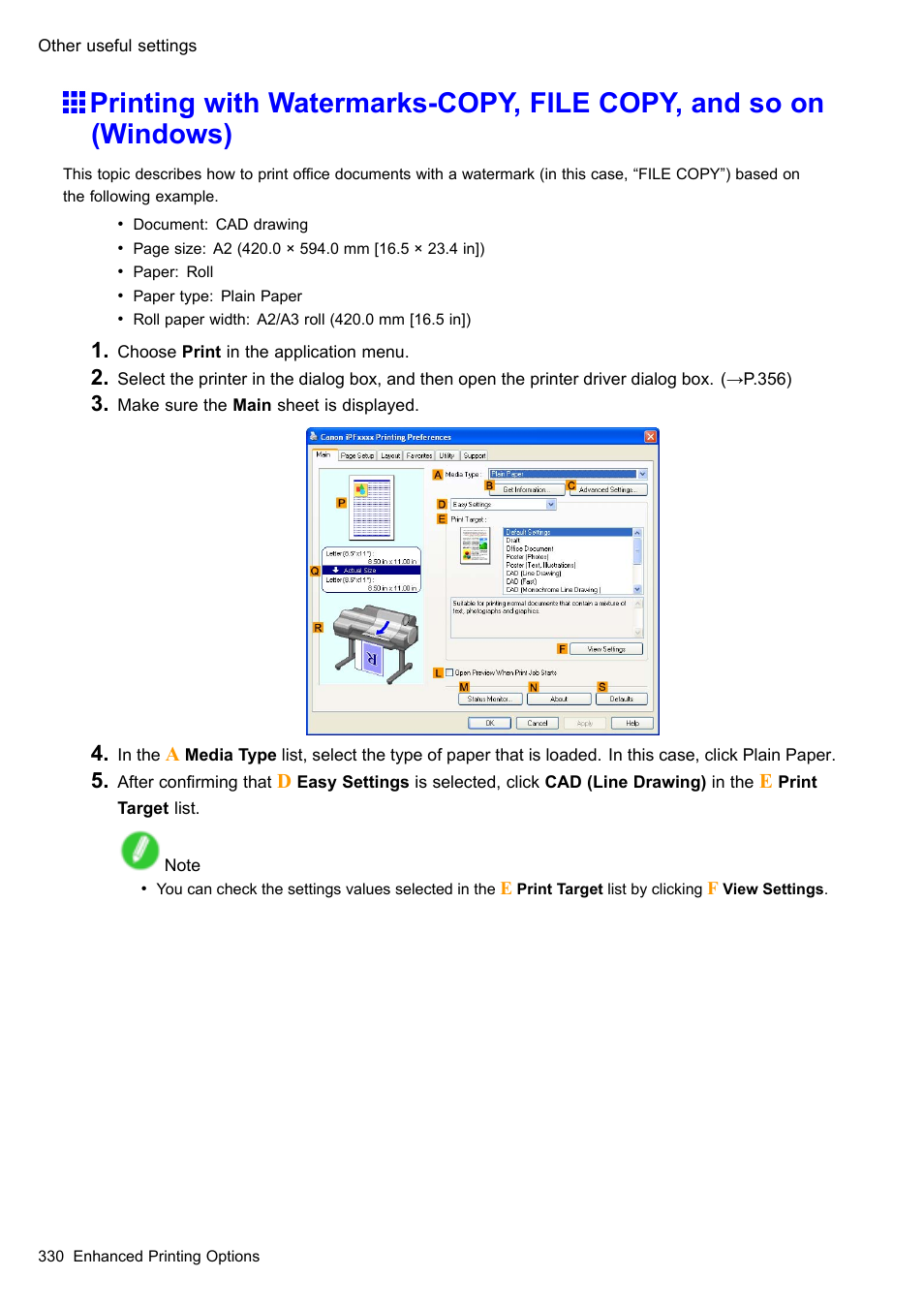 Canon imagePROGRAF iPF605 User Manual | Page 344 / 578