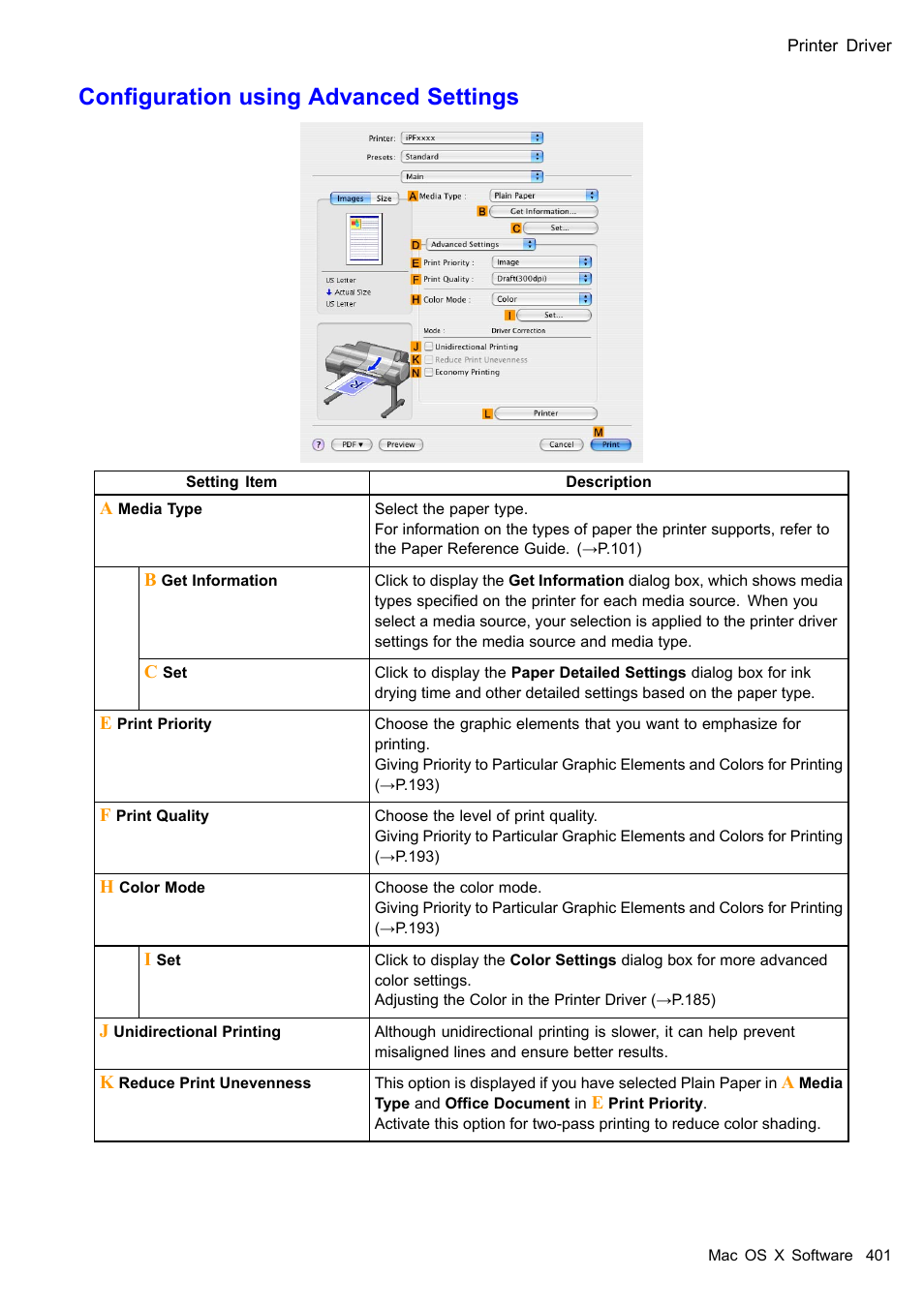 Conguration using advanced settings | Canon imagePROGRAF iPF605 User Manual | Page 415 / 578