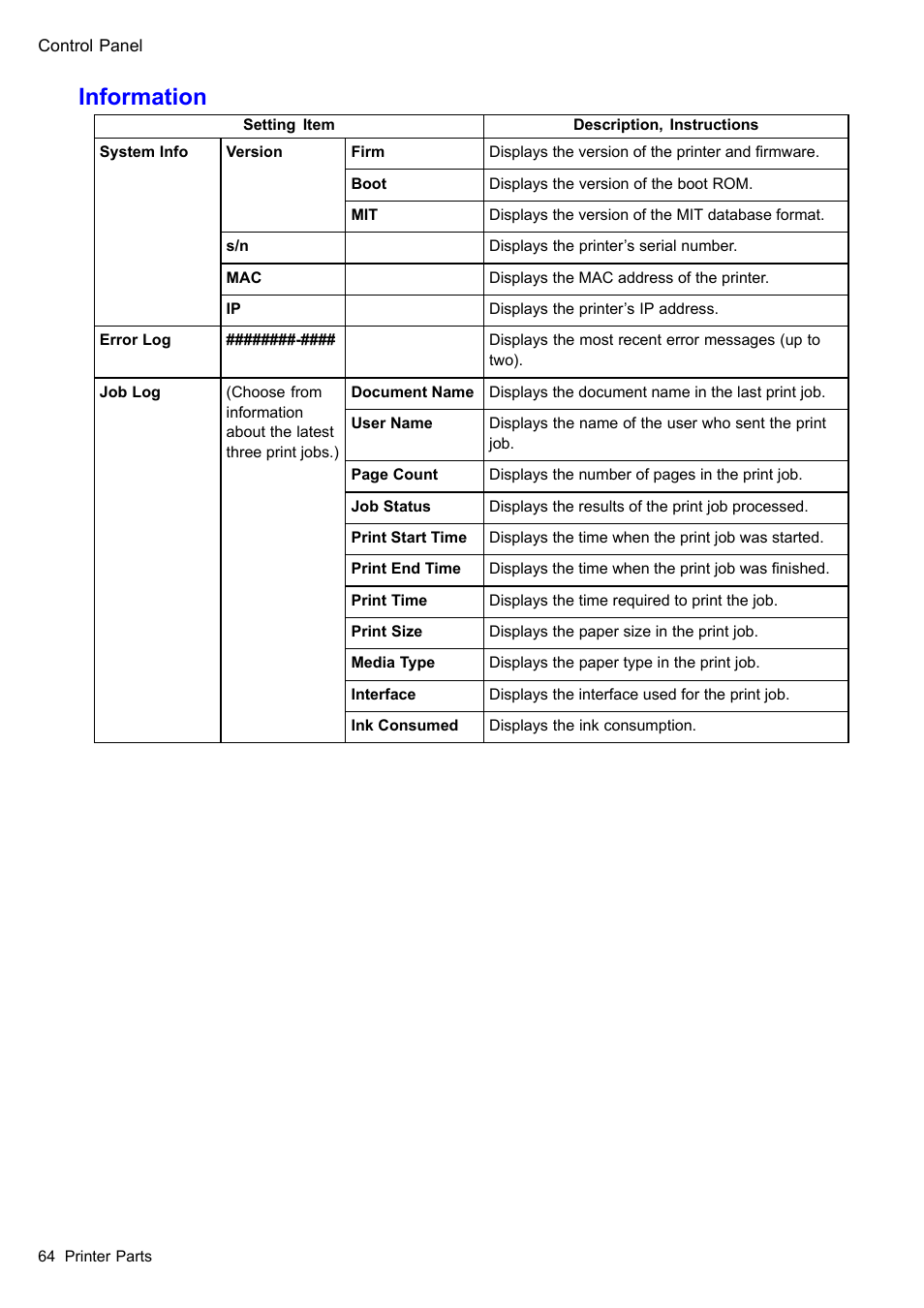 Information | Canon imagePROGRAF iPF605 User Manual | Page 78 / 578