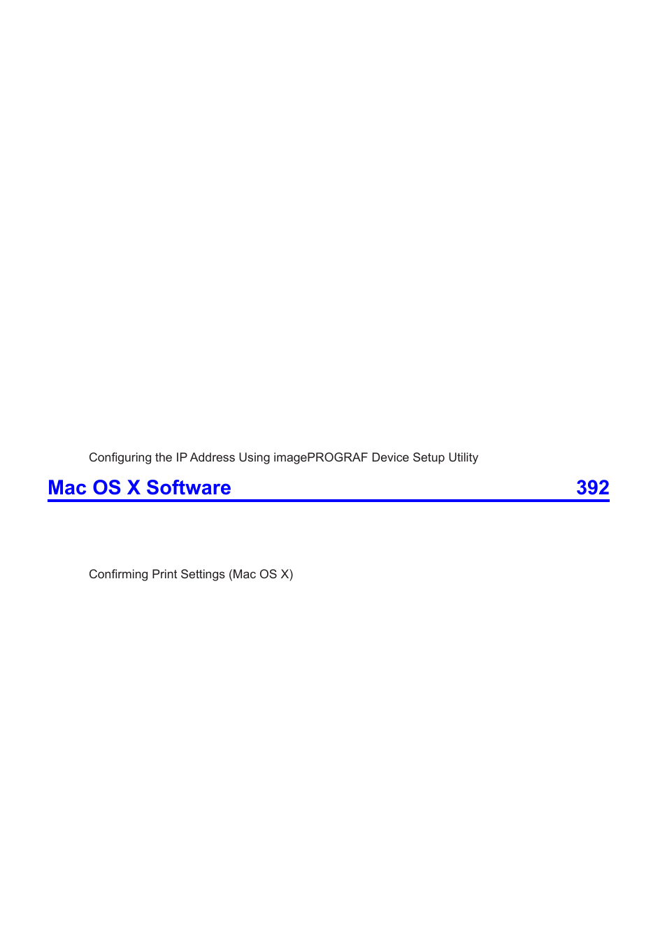 Mac os x software 392 | Canon imagePROGRAF iPF605 User Manual | Page 8 / 578