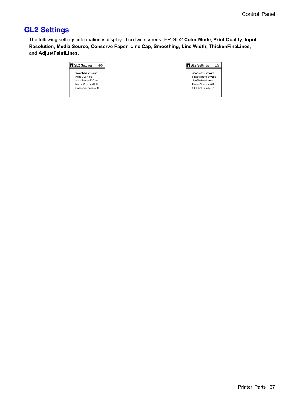 Gl2 settings | Canon imagePROGRAF iPF605 User Manual | Page 81 / 578
