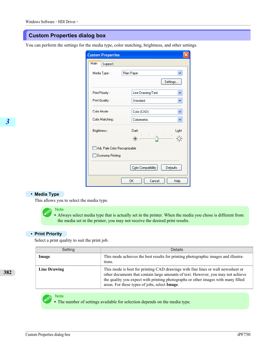 Custom properties dialog box, P.382 | Canon imagePROGRAF iPF750 MFP M40 User Manual | Page 398 / 878