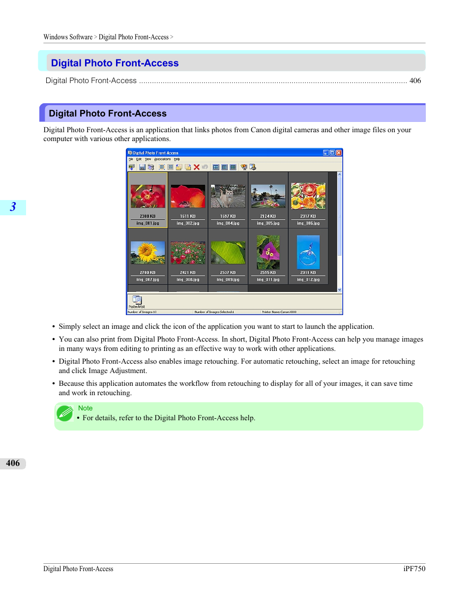 Digital photo front-access | Canon imagePROGRAF iPF750 MFP M40 User Manual | Page 422 / 878