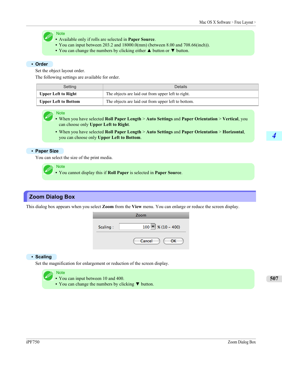 Zoom dialog box | Canon imagePROGRAF iPF750 MFP M40 User Manual | Page 523 / 878