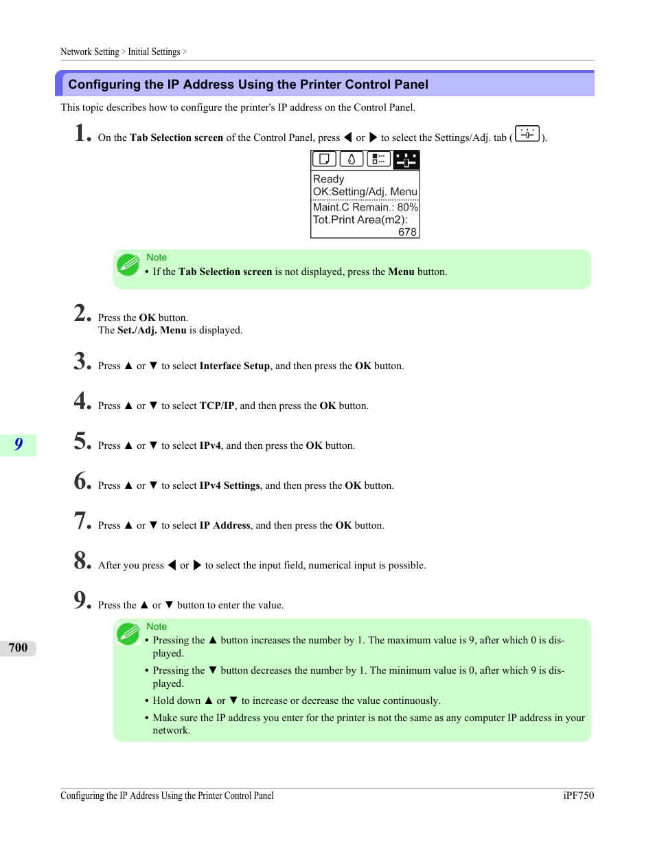 P.700 | Canon imagePROGRAF iPF750 MFP M40 User Manual | Page 716 / 878
