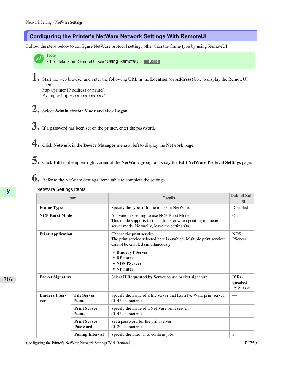 P.716 | Canon imagePROGRAF iPF750 MFP M40 User Manual | Page 732 / 878