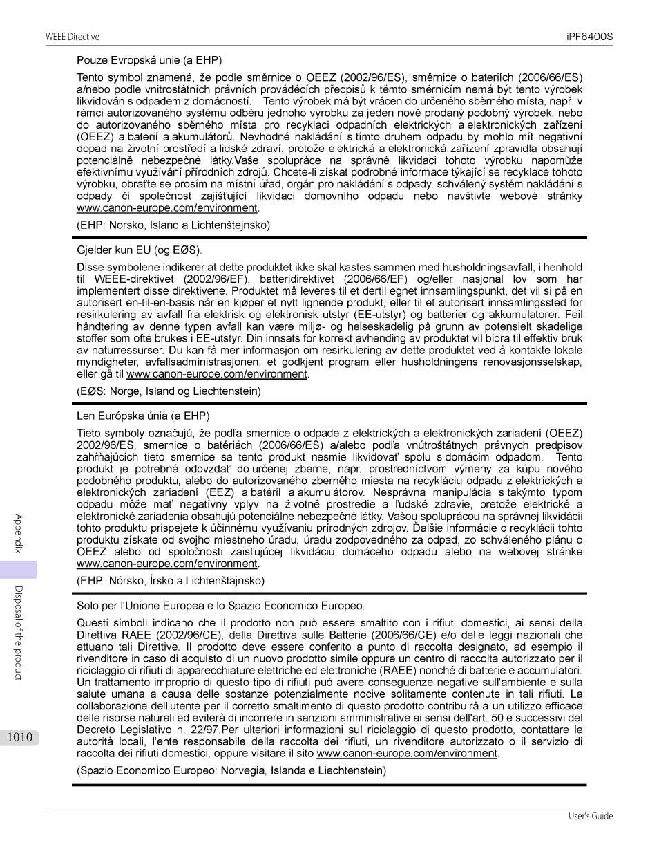 Canon imagePROGRAF iPF6400S User Manual | Page 1010 / 1022